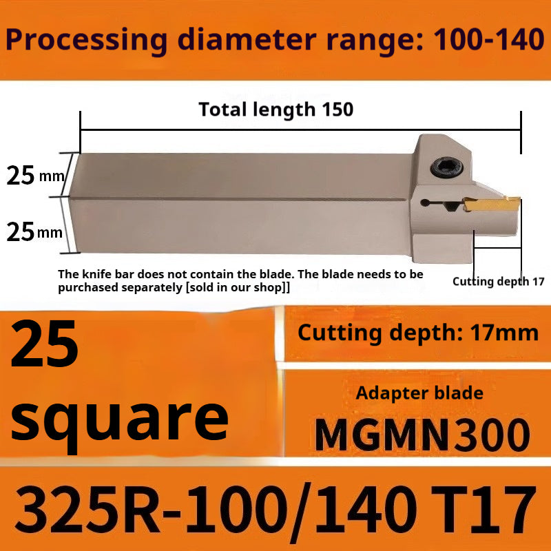 1015-End groove cutter CNC toolholder plane groove mghh320/425R cutter cutter groove cutter 345mm circular arc large depth of cut Shandong Denso Pricision Tools Co.,Ltd.