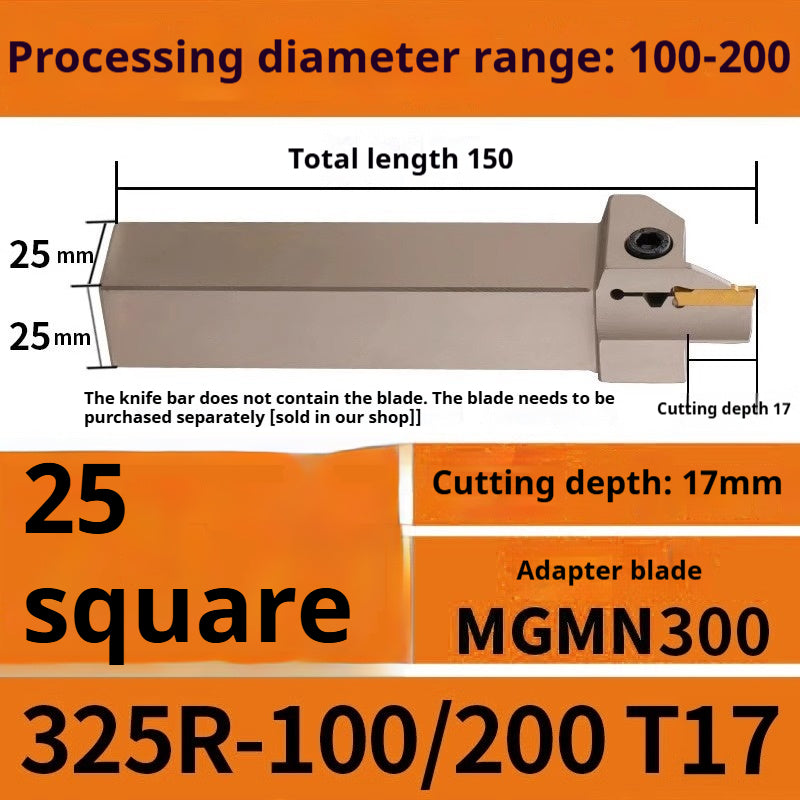 1015-End groove cutter CNC toolholder plane groove mghh320/425R cutter cutter groove cutter 345mm circular arc large depth of cut Shandong Denso Pricision Tools Co.,Ltd.