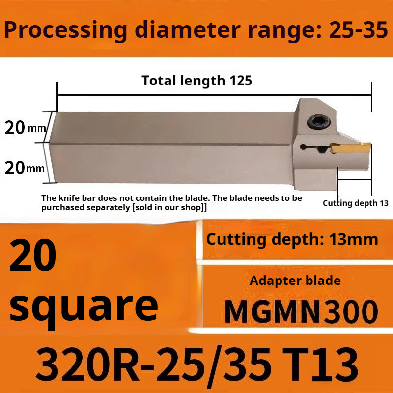 1015-End groove cutter CNC toolholder plane groove mghh320/425R cutter cutter groove cutter 345mm circular arc large depth of cut Shandong Denso Pricision Tools Co.,Ltd.