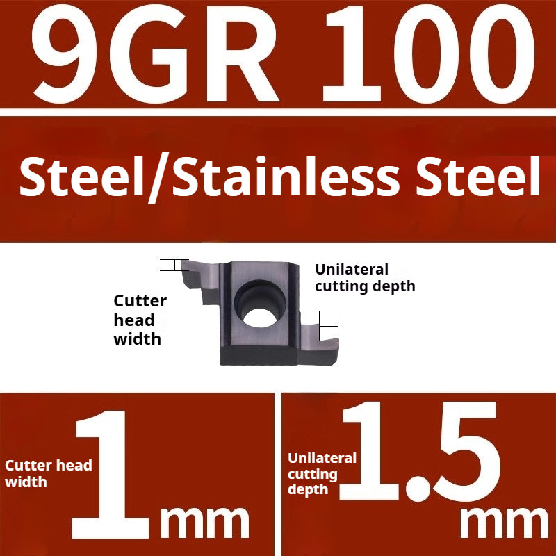 1008-CNC Bore Deep Grooving Inserts Small Hole Grooving Comma Inserts Insert Bar MB-05GR/07GR/09GR Rounded Corner Shandong Denso Pricision Tools Co.,Ltd.