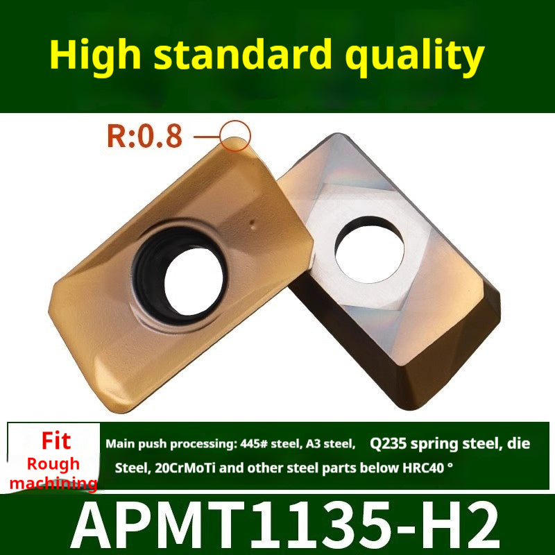 2037-CNC milling cutter APMT1135 special carbide 1604 milling cutter for cast iron r0.8 rough milling coated inserts Shandong Denso Pricision Tools Co.,Ltd.
