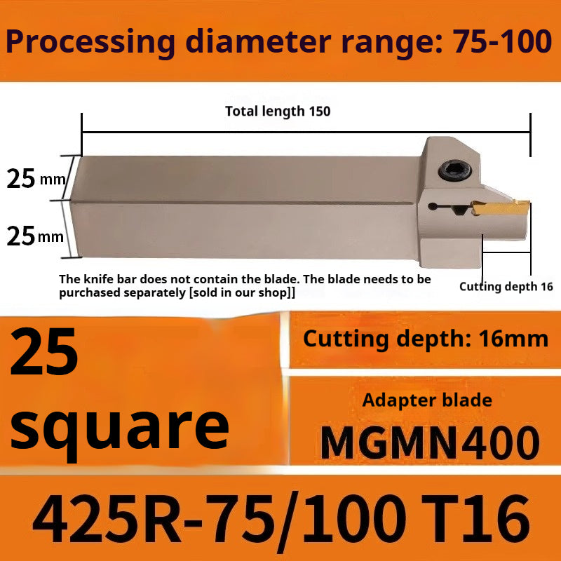 1015-End groove cutter CNC toolholder plane groove mghh320/425R cutter cutter groove cutter 345mm circular arc large depth of cut Shandong Denso Pricision Tools Co.,Ltd.