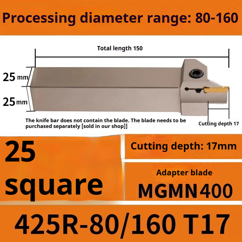 1015-End groove cutter CNC toolholder plane groove mghh320/425R cutter cutter groove cutter 345mm circular arc large depth of cut Shandong Denso Pricision Tools Co.,Ltd.