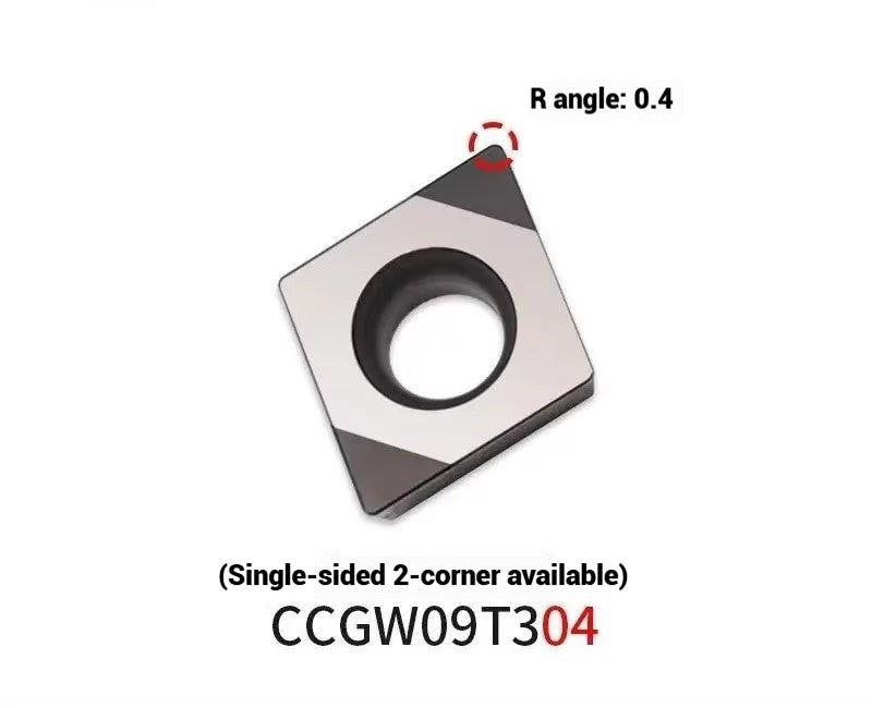 1042-Diamond Inserts CBN Boron Nitride Superhard Hardened CCMT Double End Usable Inserts Shandong Denso Pricision Tools Co.,Ltd.