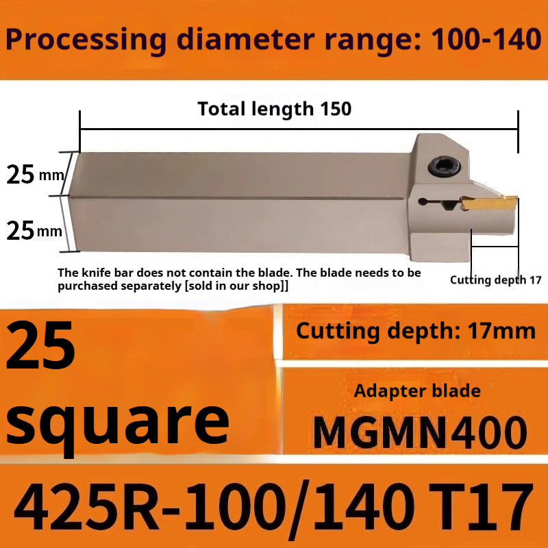 1015-End groove cutter CNC toolholder plane groove mghh320/425R cutter cutter groove cutter 345mm circular arc large depth of cut Shandong Denso Pricision Tools Co.,Ltd.