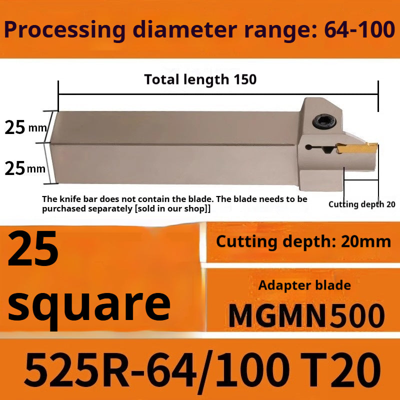 1015-End groove cutter CNC toolholder plane groove mghh320/425R cutter cutter groove cutter 345mm circular arc large depth of cut Shandong Denso Pricision Tools Co.,Ltd.