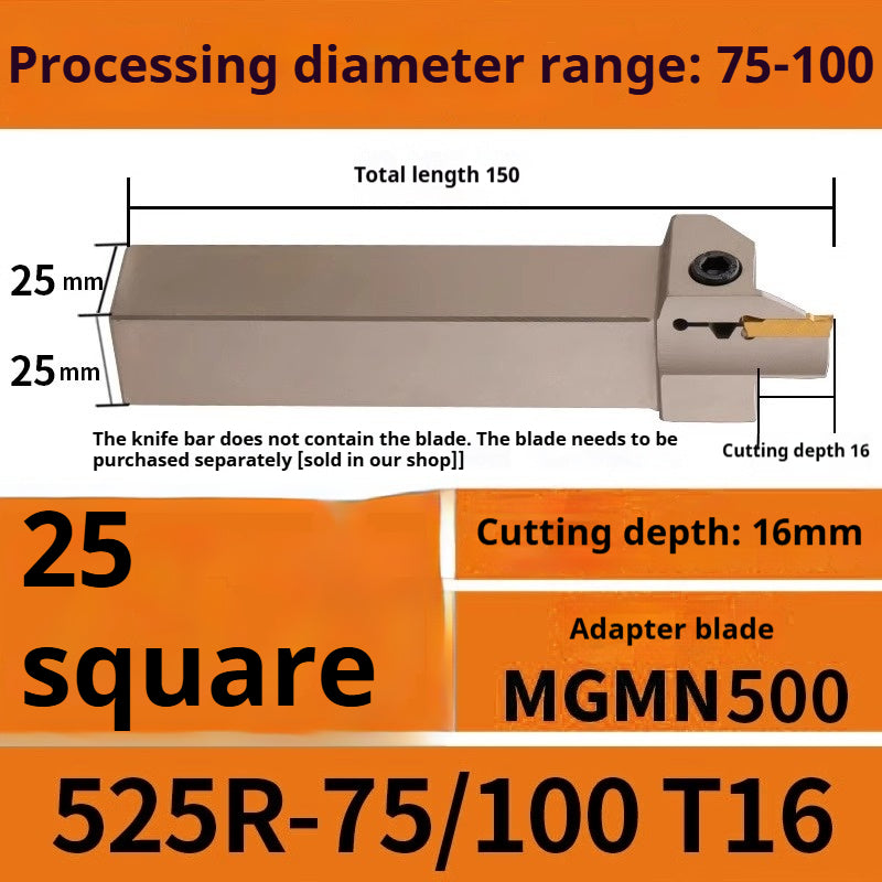 1015-End groove cutter CNC toolholder plane groove mghh320/425R cutter cutter groove cutter 345mm circular arc large depth of cut Shandong Denso Pricision Tools Co.,Ltd.