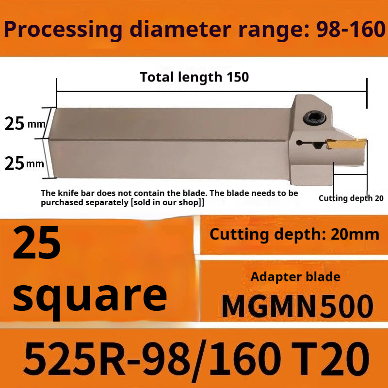 1015-End groove cutter CNC toolholder plane groove mghh320/425R cutter cutter groove cutter 345mm circular arc large depth of cut Shandong Denso Pricision Tools Co.,Ltd.