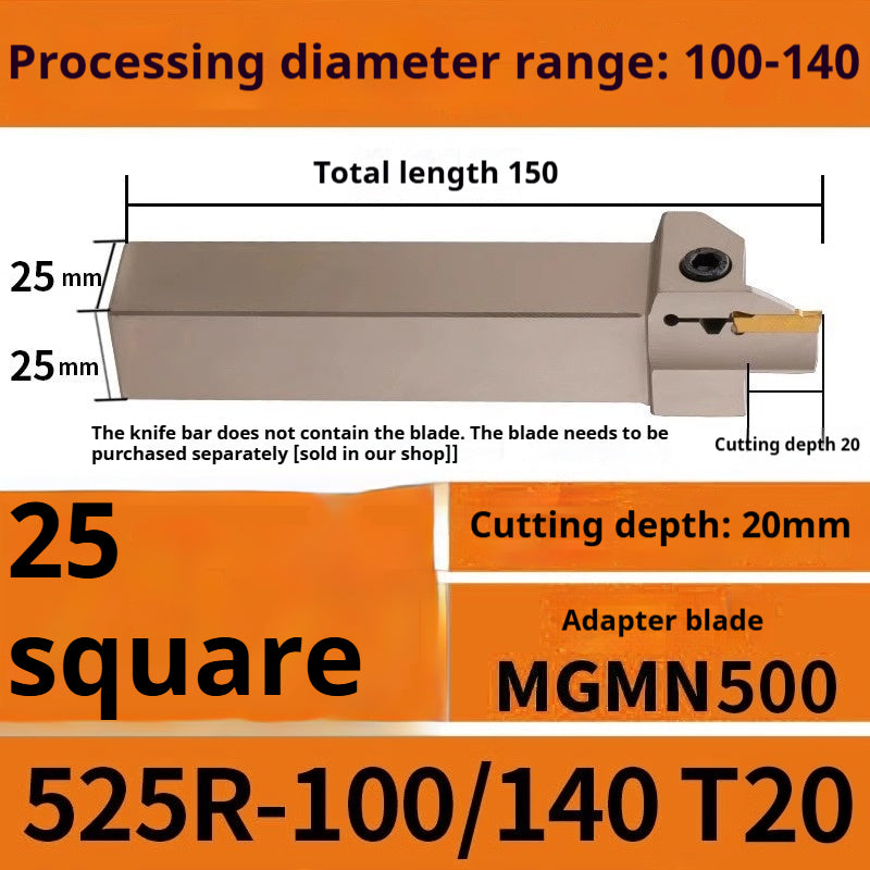 1015-End groove cutter CNC toolholder plane groove mghh320/425R cutter cutter groove cutter 345mm circular arc large depth of cut Shandong Denso Pricision Tools Co.,Ltd.
