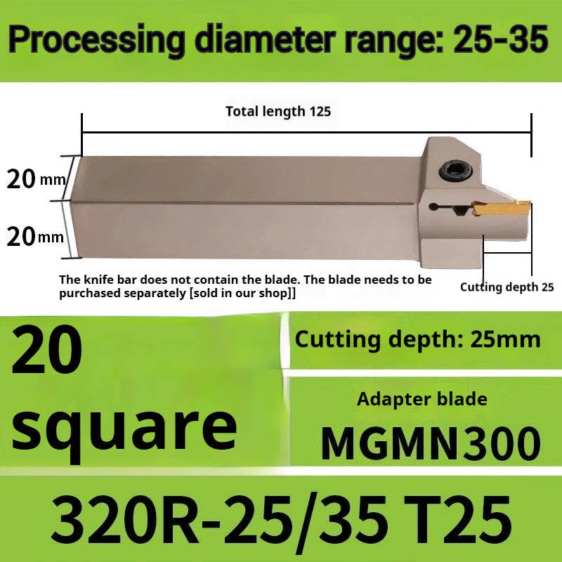 1015-End groove cutter CNC toolholder plane groove mghh320/425R cutter cutter groove cutter 345mm circular arc large depth of cut Shandong Denso Pricision Tools Co.,Ltd.