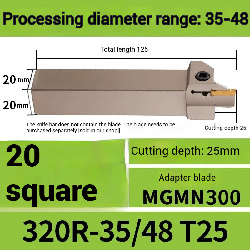 1015-End groove cutter CNC toolholder plane groove mghh320/425R cutter cutter groove cutter 345mm circular arc large depth of cut Shandong Denso Pricision Tools Co.,Ltd.