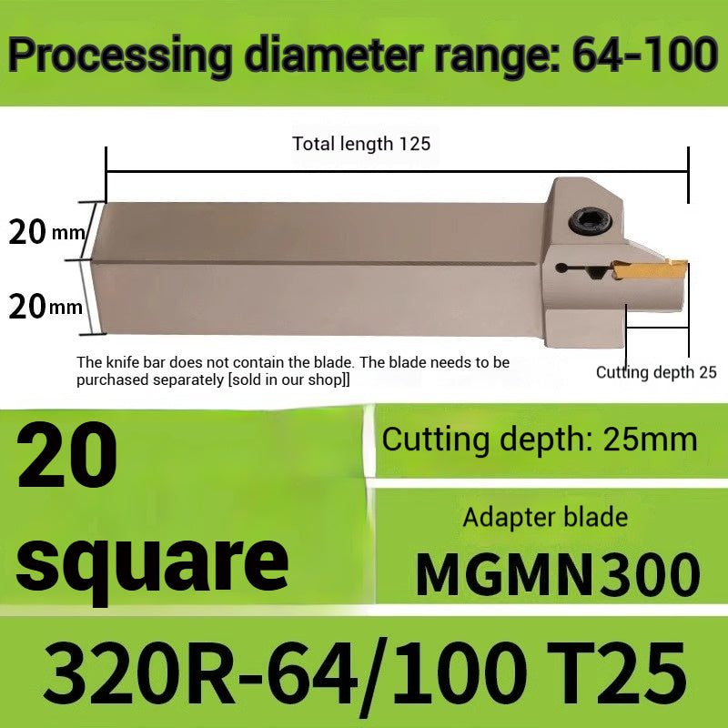 1015-End groove cutter CNC toolholder plane groove mghh320/425R cutter cutter groove cutter 345mm circular arc large depth of cut Shandong Denso Pricision Tools Co.,Ltd.