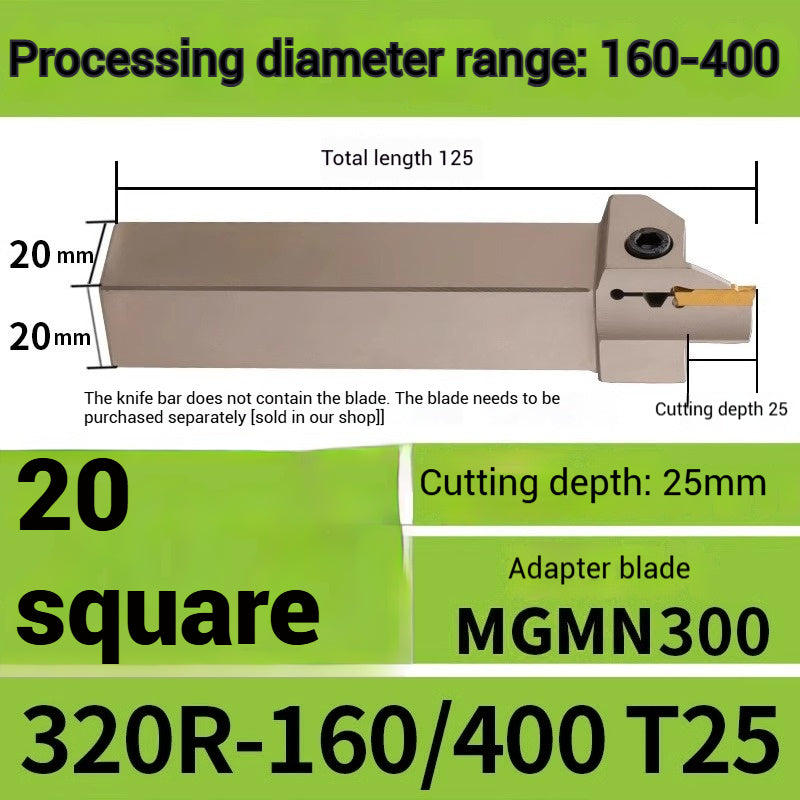 1015-End groove cutter CNC toolholder plane groove mghh320/425R cutter cutter groove cutter 345mm circular arc large depth of cut Shandong Denso Pricision Tools Co.,Ltd.