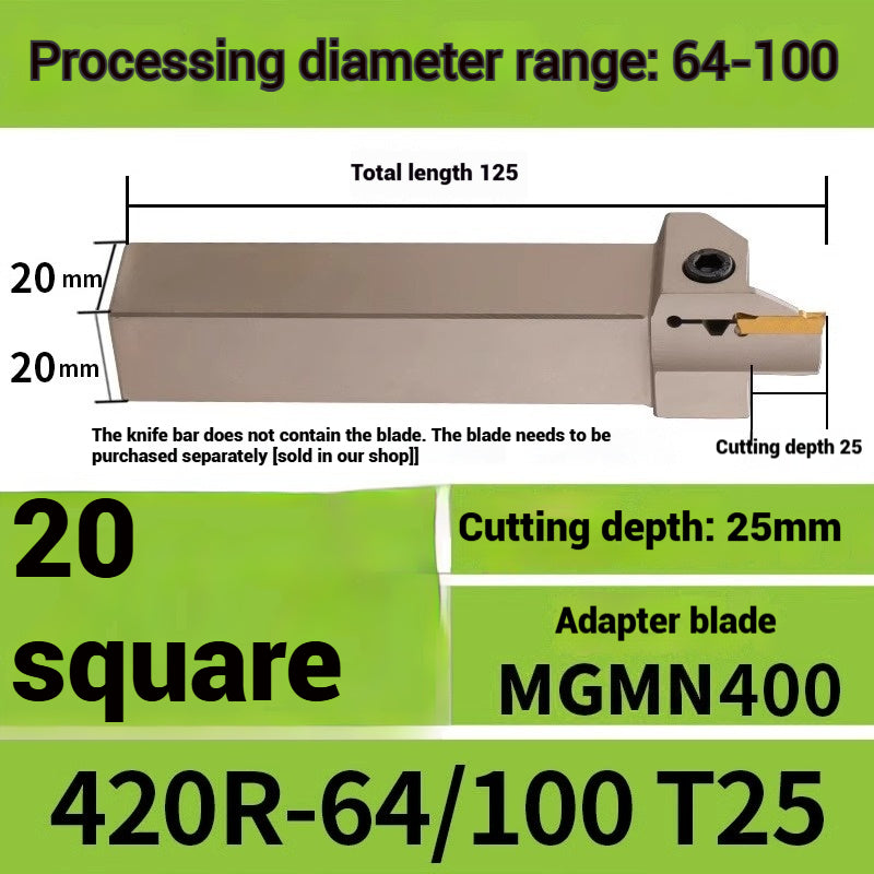 1015-End groove cutter CNC toolholder plane groove mghh320/425R cutter cutter groove cutter 345mm circular arc large depth of cut Shandong Denso Pricision Tools Co.,Ltd.