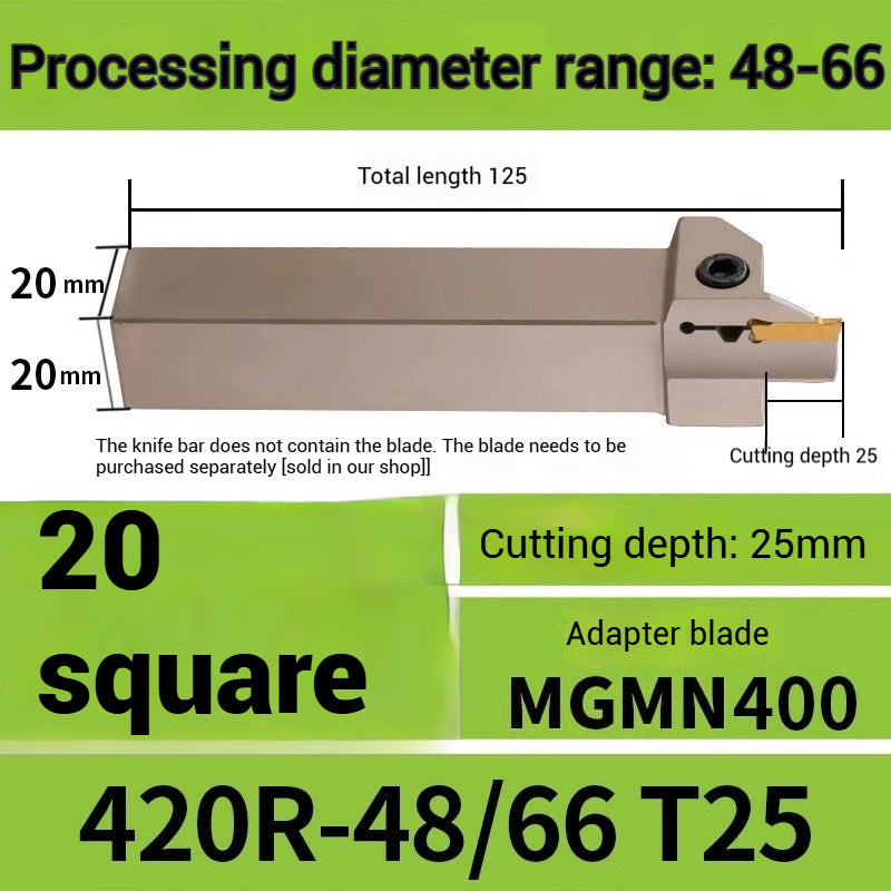 1015-End groove cutter CNC toolholder plane groove mghh320/425R cutter cutter groove cutter 345mm circular arc large depth of cut Shandong Denso Pricision Tools Co.,Ltd.