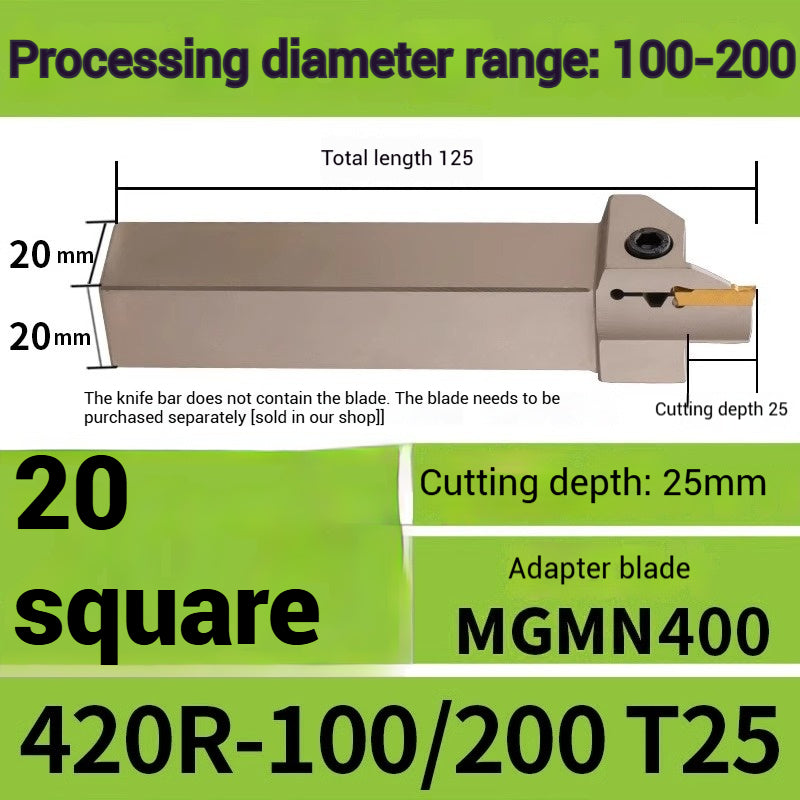 1015-End groove cutter CNC toolholder plane groove mghh320/425R cutter cutter groove cutter 345mm circular arc large depth of cut Shandong Denso Pricision Tools Co.,Ltd.