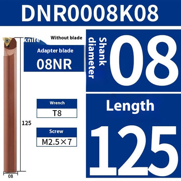 5004  CNC internal threading toolholder Turning toolholder Vibration-proof DNR0020r16 small hole spring steel Internal threading toolholder