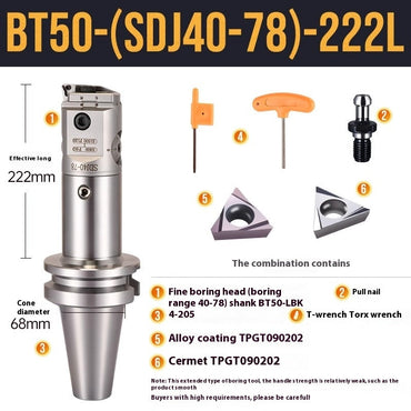1072-SDJ Fine Boring Tools Fine Boring Heads Adjustable BT40 Fine Boring Tools Set Machining Center Small Bore Fine Boring Tools Shandong Denso Pricision Tools Co.,Ltd.
