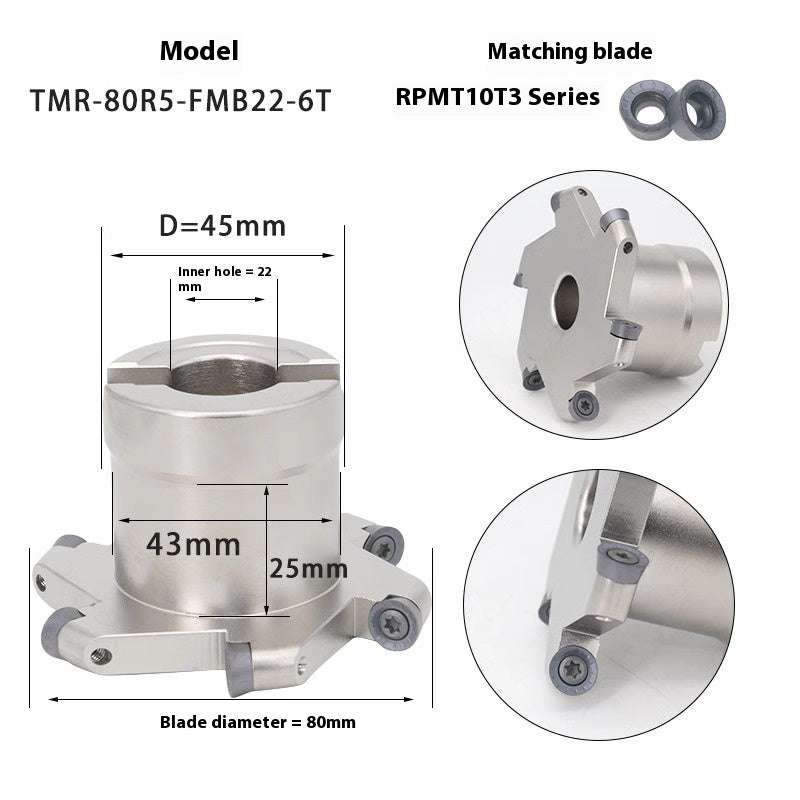 2067-CNC machining center TMR round nose T-slot milling cutter bar arc R2.5R3R4R5R6 slotted side and side cut shank Shandong Denso Pricision Tools Co.,Ltd.