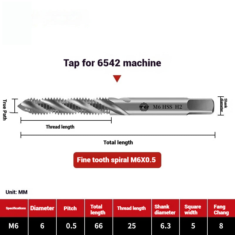 1090-Machine taps stainless steel special spiral apex straight flute taps fine-tooth tapping high-speed steel tapping drills Shandong Denso Pricision Tools Co.,Ltd.