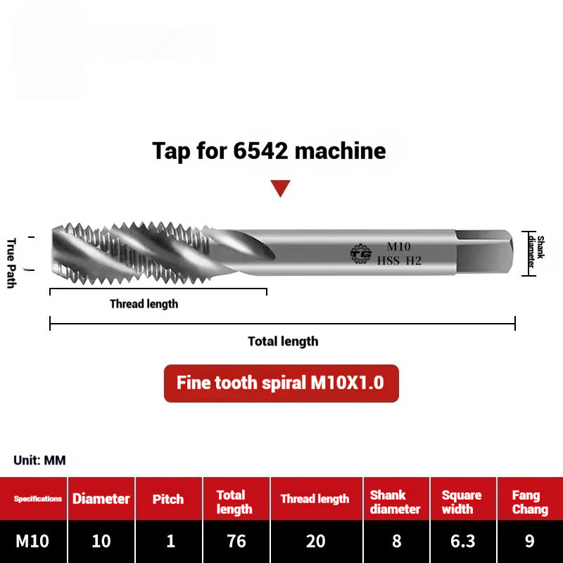 1090-Machine taps stainless steel special spiral apex straight flute taps fine-tooth tapping high-speed steel tapping drills Shandong Denso Pricision Tools Co.,Ltd.