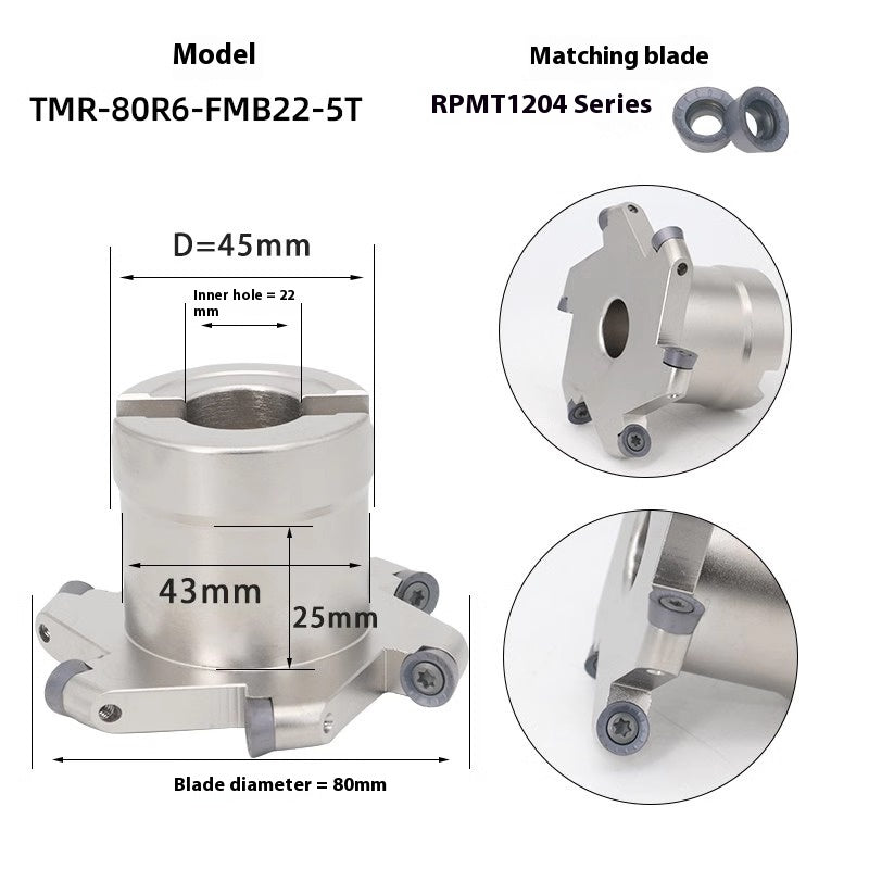 2067-CNC machining center TMR round nose T-slot milling cutter bar arc R2.5R3R4R5R6 slotted side and side cut shank Shandong Denso Pricision Tools Co.,Ltd.
