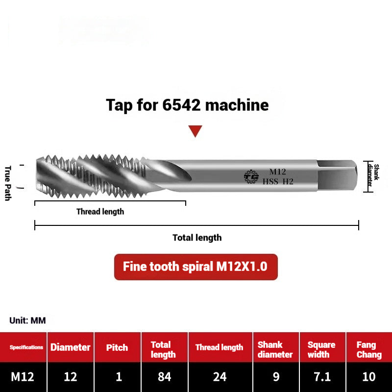 1090-Machine taps stainless steel special spiral apex straight flute taps fine-tooth tapping high-speed steel tapping drills Shandong Denso Pricision Tools Co.,Ltd.