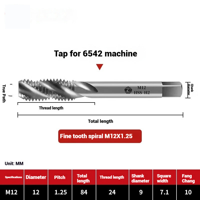 1090-Machine taps stainless steel special spiral apex straight flute taps fine-tooth tapping high-speed steel tapping drills Shandong Denso Pricision Tools Co.,Ltd.