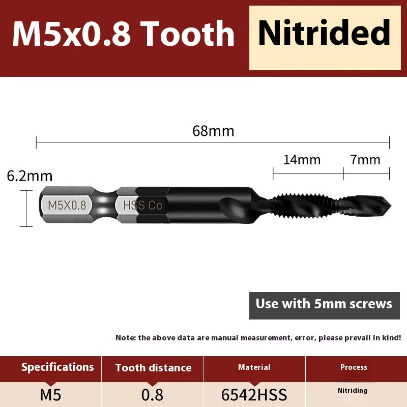 1088-Composite taps drilling tapping drilling holes all-in-one tapping three-in-one self-tapping stainless steel tapping screws set of taps Shandong Denso Pricision Tools Co.,Ltd.