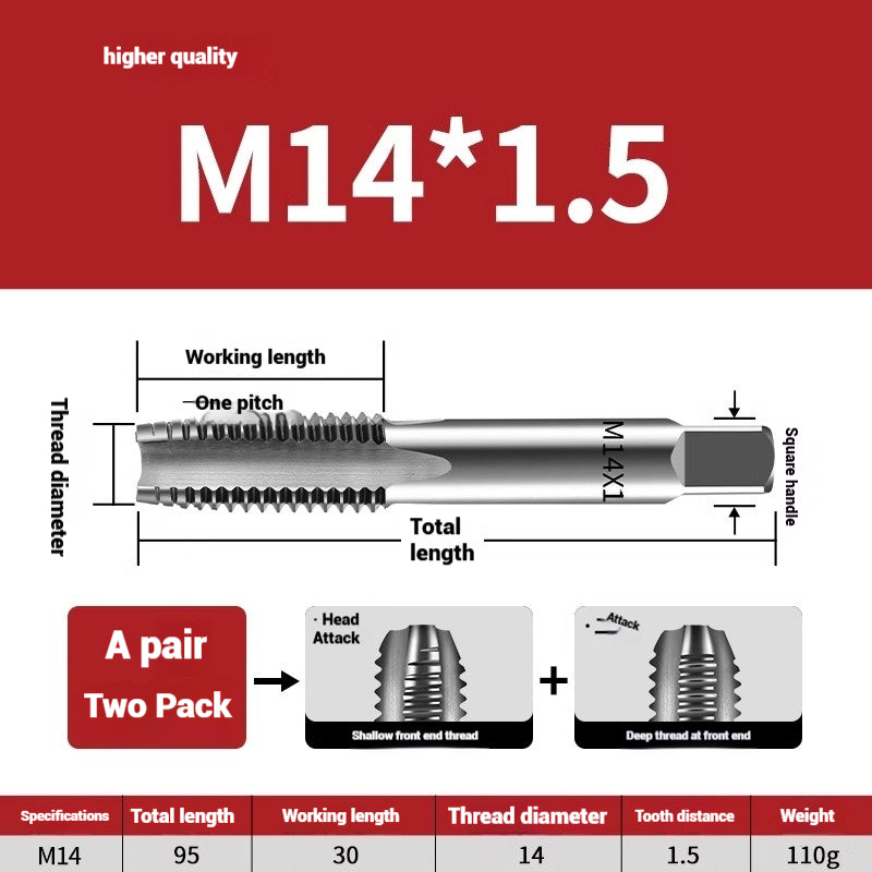 1086-Hand taps tapping tools tapping screws tapping set hand screws alloy steel m2m4m5m8m20 Shandong Denso Pricision Tools Co.,Ltd.