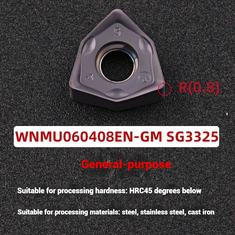 1054-90 degree fast feed WNE heavy cutting MFWN right angle milling cutter shank WNMU040304 double-sided hexagonal milling cutter blade Shandong Denso Pricision Tools Co.,Ltd.
