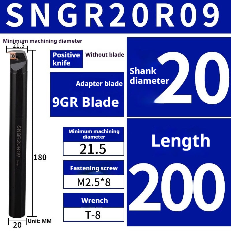1005-SNGR08K/10K/12M Small hole internal and external grooving tool Small diameter inner groove inner hole tool bar Shallow groove grooving tool bar Shandong Denso Pricision Tools Co.,Ltd.