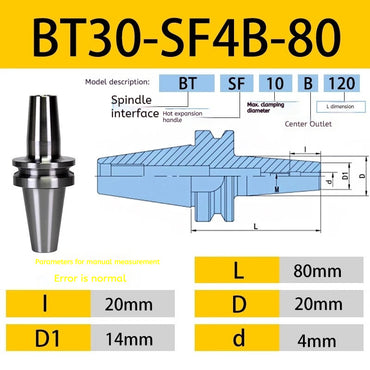 10052 BT40/BT30-SF heat shrink holder Integrated Thermal expansion hot-fit sintered holder Shandong Denso Pricision Tools Co.,Ltd.