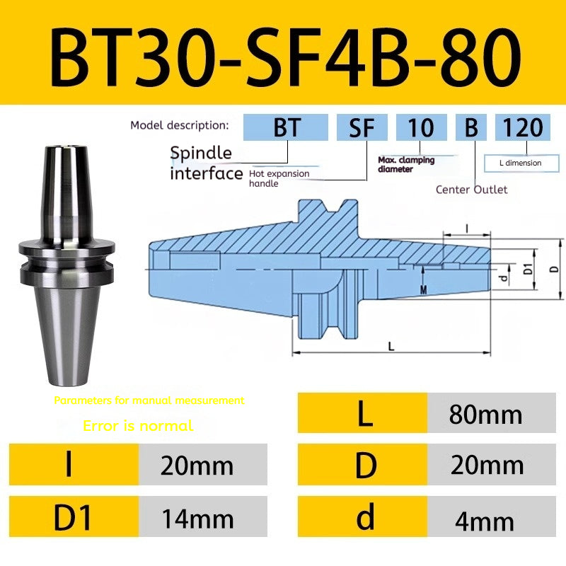 10052 BT40/BT30-SF heat shrink holder Integrated Thermal expansion hot-fit sintered holder Shandong Denso Pricision Tools Co.,Ltd.