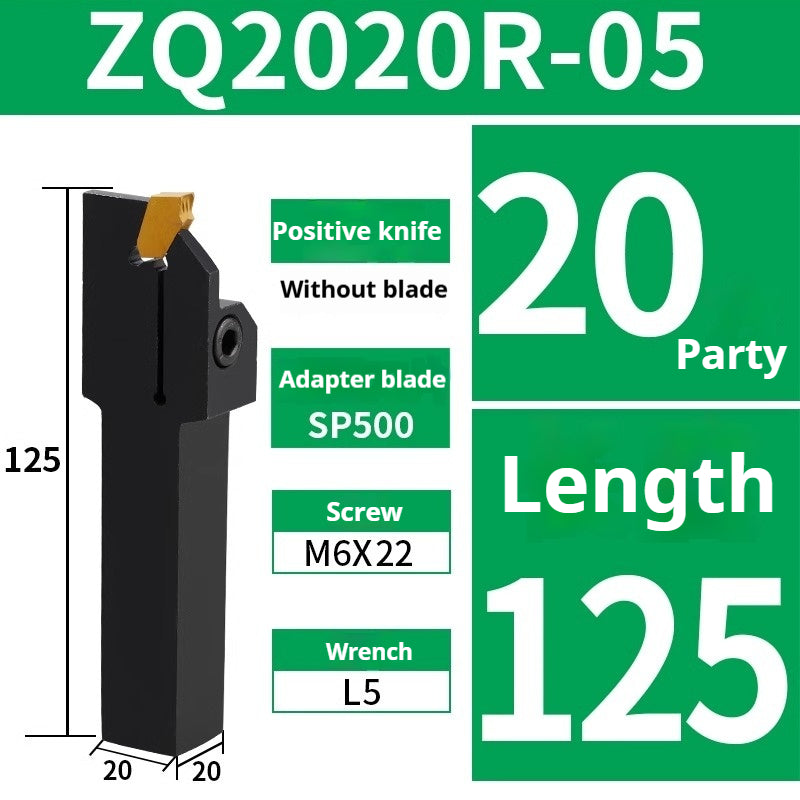1009-CNC lathe tools Single-head insert/external groove cutter bar ZQ2020R-3-4 cut-off lathe cutter groove cutter bar Shandong Denso Pricision Tools Co.,Ltd.