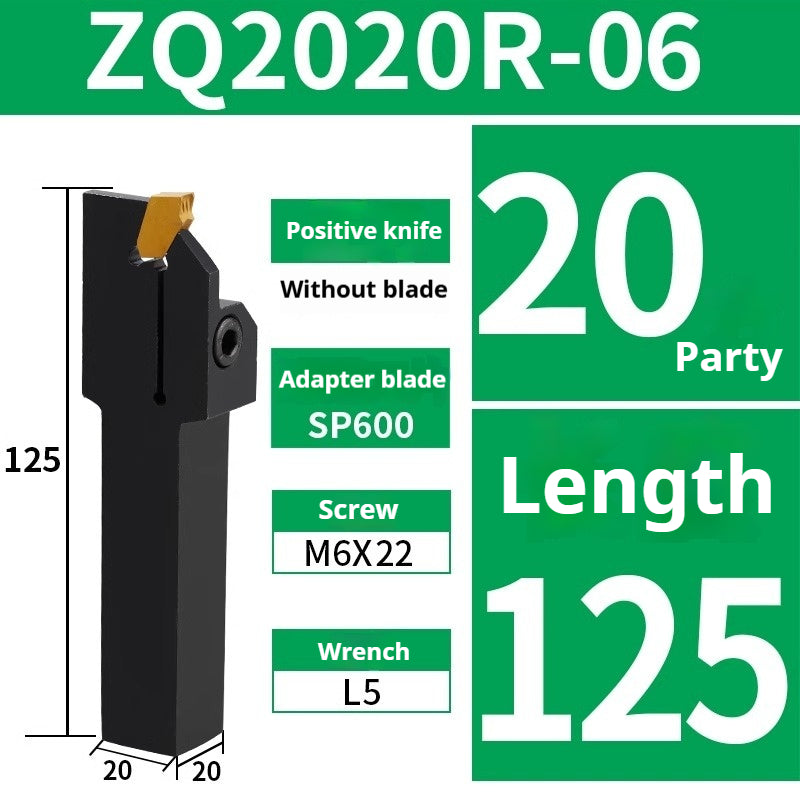 1009-CNC lathe tools Single-head insert/external groove cutter bar ZQ2020R-3-4 cut-off lathe cutter groove cutter bar Shandong Denso Pricision Tools Co.,Ltd.