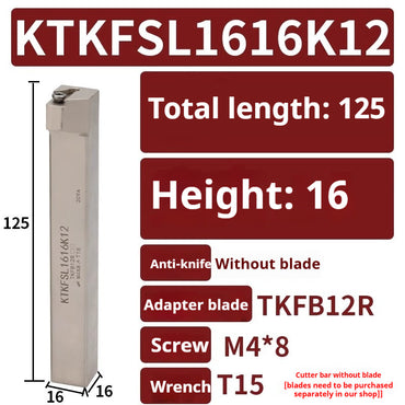 1002-CNC Swiss machine external circle grooving and cutting tool bar KTKFR non-biased head row tool machine horizontal loading tool bar KTKFSL Shandong Denso Pricision Tools Co.,Ltd.