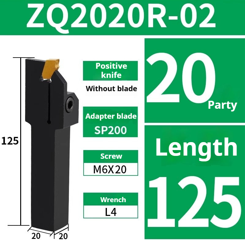 1009-CNC lathe tools Single-head insert/external groove cutter bar ZQ2020R-3-4 cut-off lathe cutter groove cutter bar Shandong Denso Pricision Tools Co.,Ltd.