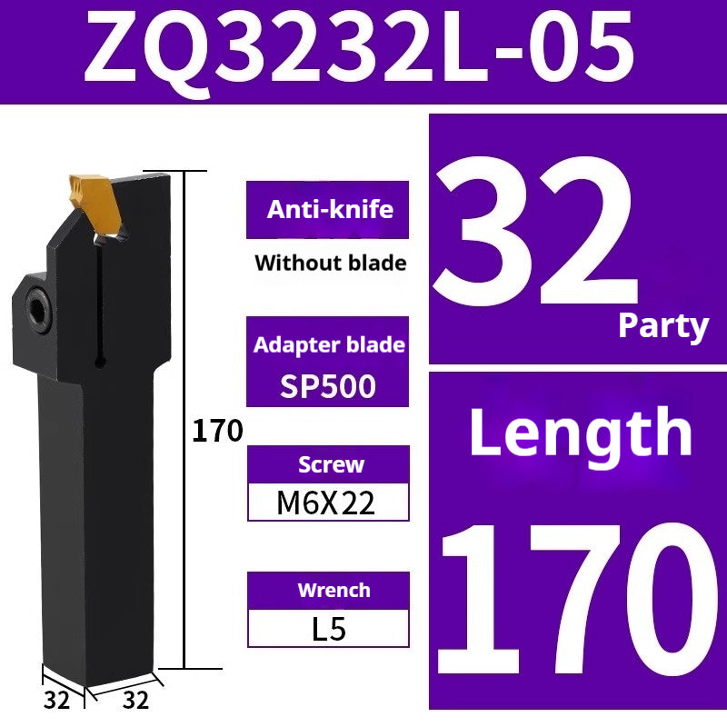 1009-CNC lathe tools Single-head insert/external groove cutter bar ZQ2020R-3-4 cut-off lathe cutter groove cutter bar Shandong Denso Pricision Tools Co.,Ltd.