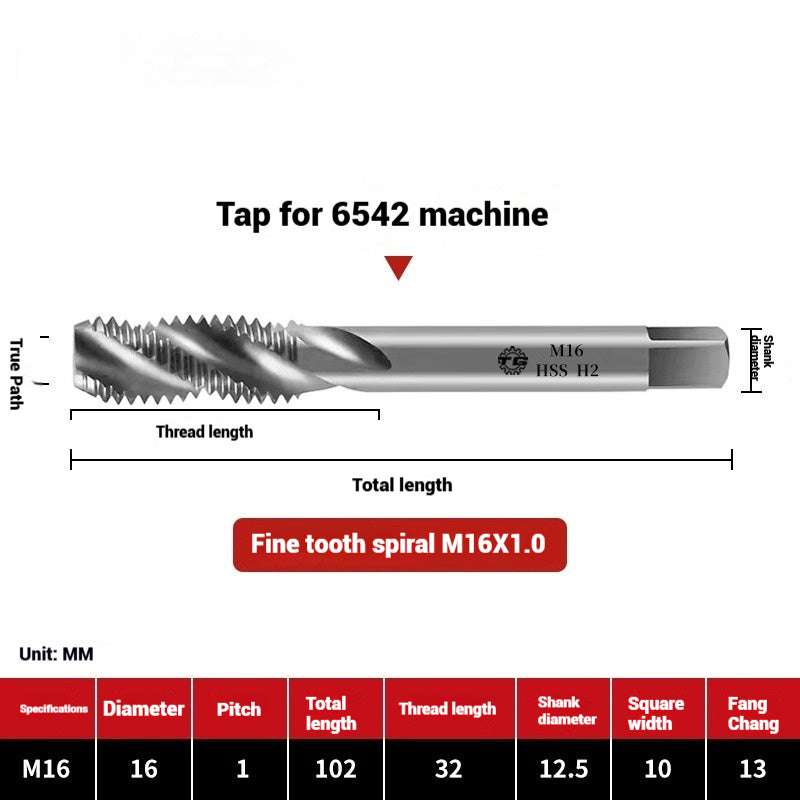 1090-Machine taps stainless steel special spiral apex straight flute taps fine-tooth tapping high-speed steel tapping drills Shandong Denso Pricision Tools Co.,Ltd.