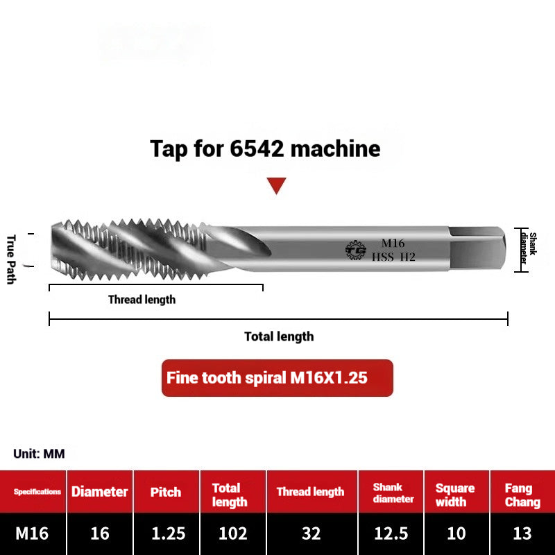 1090-Machine taps stainless steel special spiral apex straight flute taps fine-tooth tapping high-speed steel tapping drills Shandong Denso Pricision Tools Co.,Ltd.