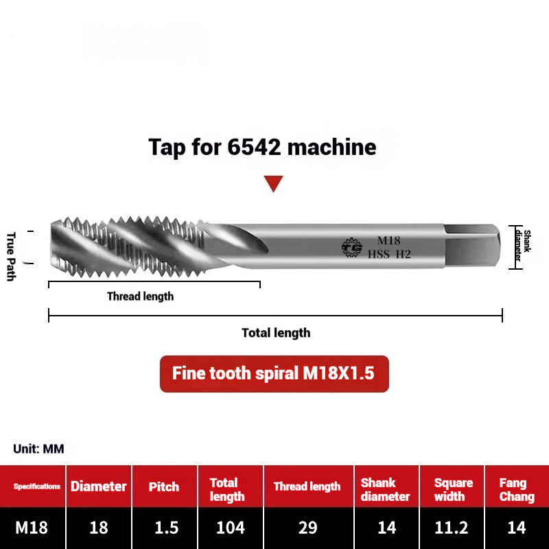 1090-Machine taps stainless steel special spiral apex straight flute taps fine-tooth tapping high-speed steel tapping drills Shandong Denso Pricision Tools Co.,Ltd.