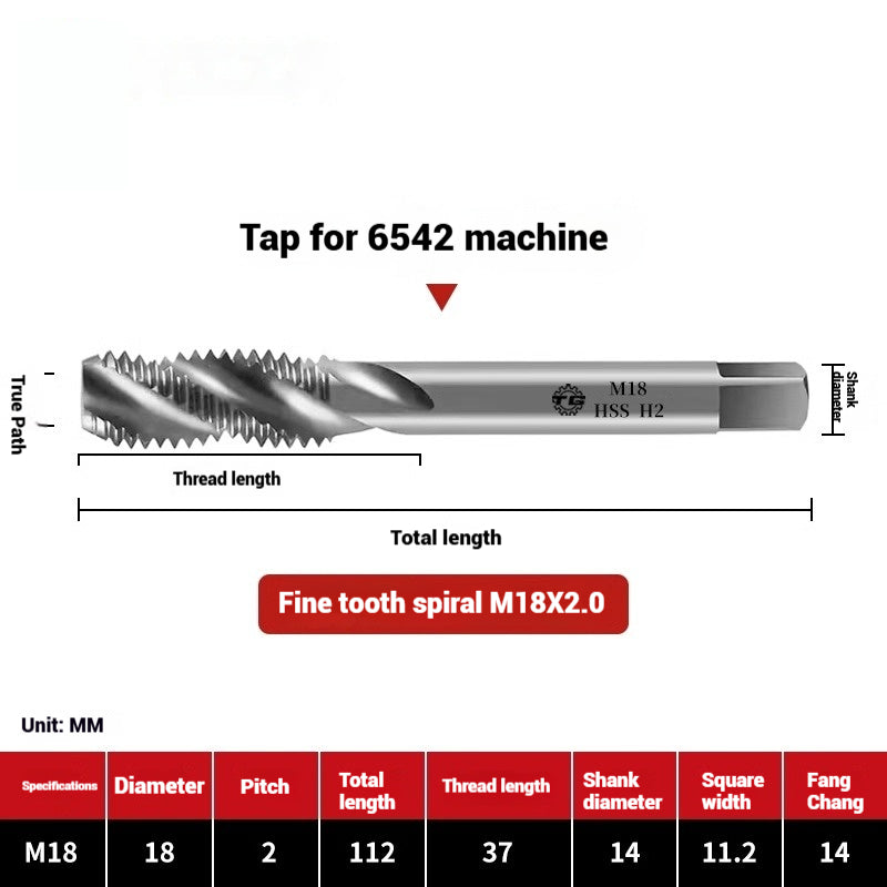 1090-Machine taps stainless steel special spiral apex straight flute taps fine-tooth tapping high-speed steel tapping drills Shandong Denso Pricision Tools Co.,Ltd.