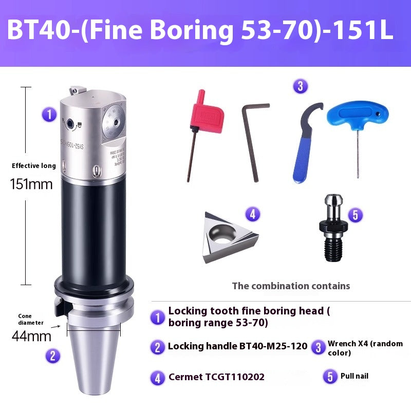 1071-SDJ Fine Boring Tools Fine Boring Heads Adjustable BT40 Fine Boring Tools Set Machining Center Small Bore Fine Boring Tools Shandong Denso Pricision Tools Co.,Ltd.