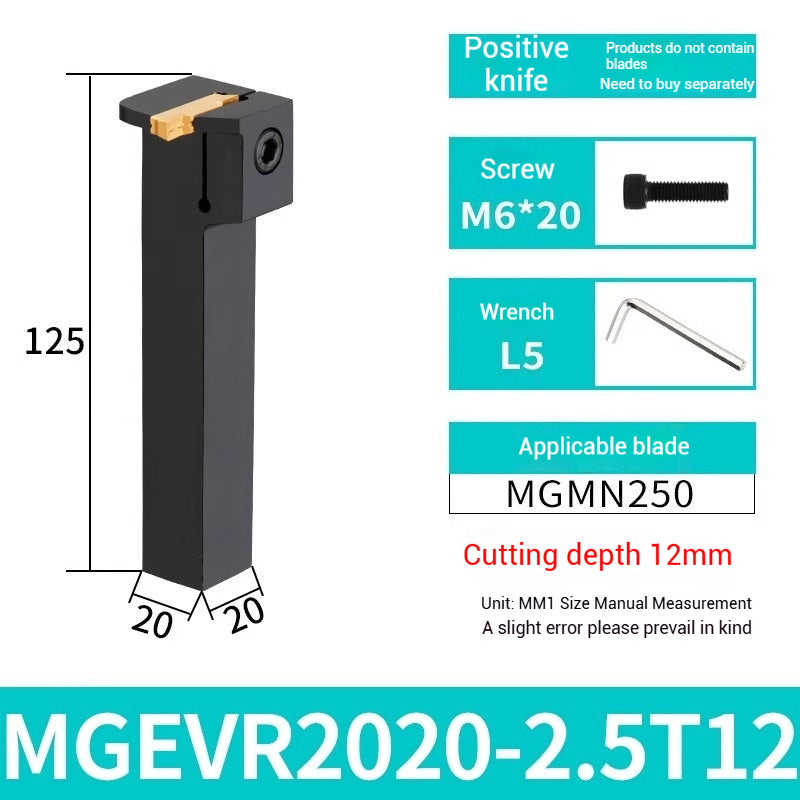 1023-CNC grooving cutter bar MGEVR1616-2 spring steel cutter 2020-3 lathe 7-shaped outer diameter cut off groove cutters Shandong Denso Pricision Tools Co.,Ltd.