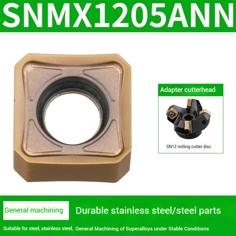 1029-SNMX1205AFNN Fast Feed Heavy Duty CNC Milling Inserts Double Sided Octagonal 45 Degree Square Roughing Milling Inserts Shandong Denso Pricision Tools Co.,Ltd.