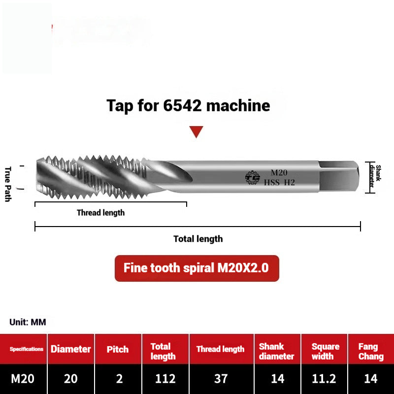 1090-Machine taps stainless steel special spiral apex straight flute taps fine-tooth tapping high-speed steel tapping drills Shandong Denso Pricision Tools Co.,Ltd.