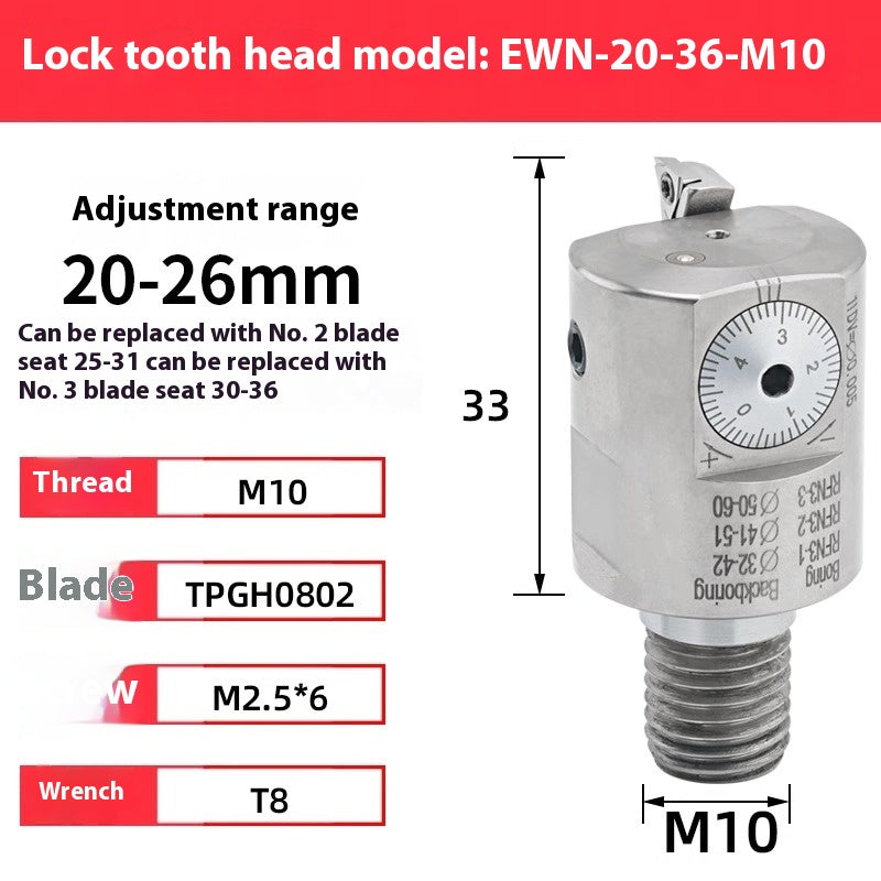 2072-Lock-tooth fine boring head EWN RFBN small hole SDJ fine boring cutter adjustable tungsten carbide alloy seismic boring bar 10-60 Shandong Denso Pricision Tools Co.,Ltd.