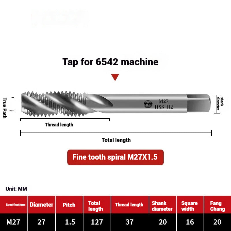 1090-Machine taps stainless steel special spiral apex straight flute taps fine-tooth tapping high-speed steel tapping drills Shandong Denso Pricision Tools Co.,Ltd.