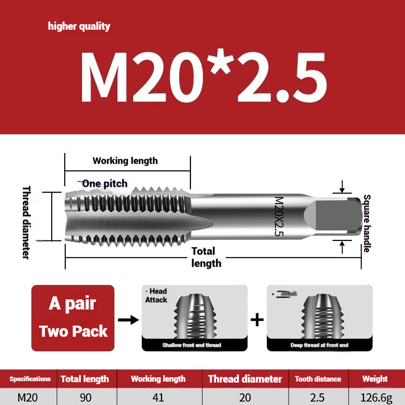 1086-Hand taps tapping tools tapping screws tapping set hand screws alloy steel m2m4m5m8m20 Shandong Denso Pricision Tools Co.,Ltd.